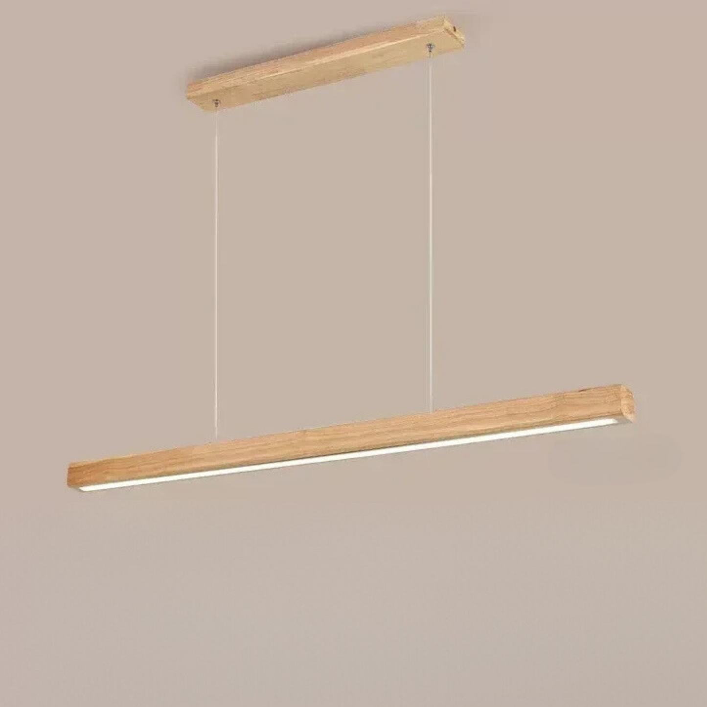 HYGGE - Rechte LED hanglamp van hout