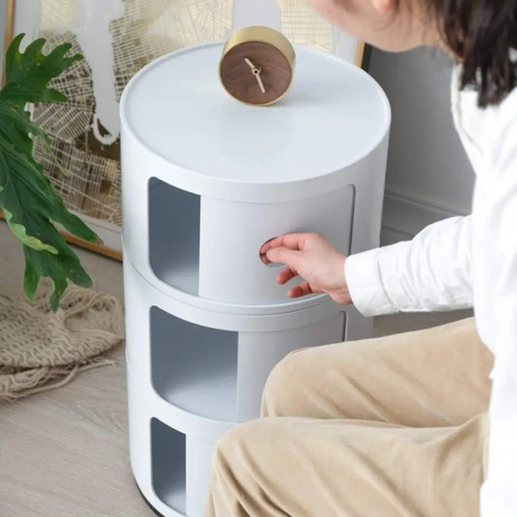 BREE - Designer Bijzettafel en Nachtkastje met Schuifdeuren