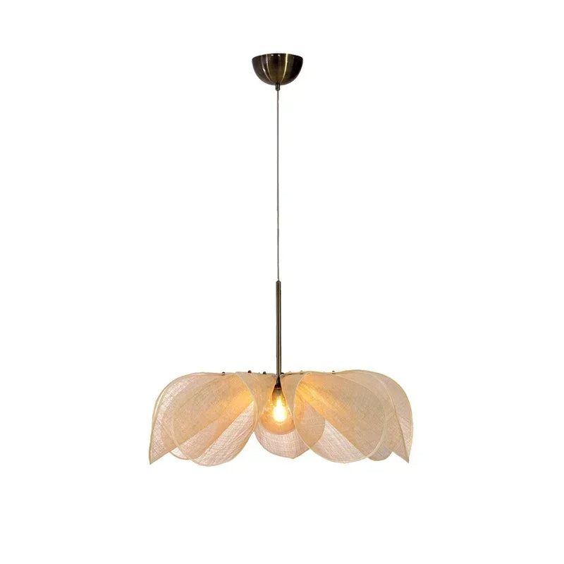NOOR - Handgemaakte Bloemlamp van Plantenvezel
