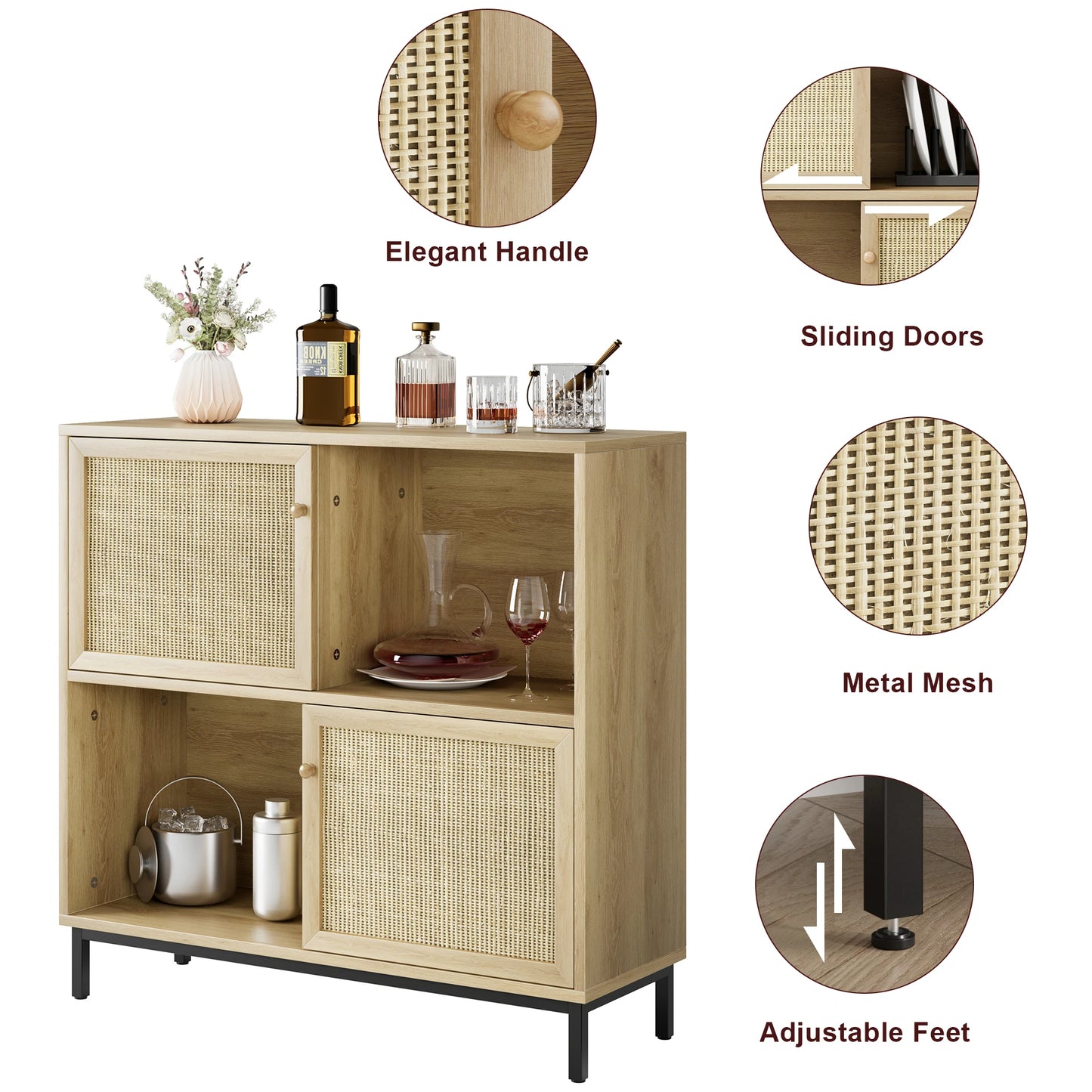 LULE - Dressoir van Natuurlijk Eiken