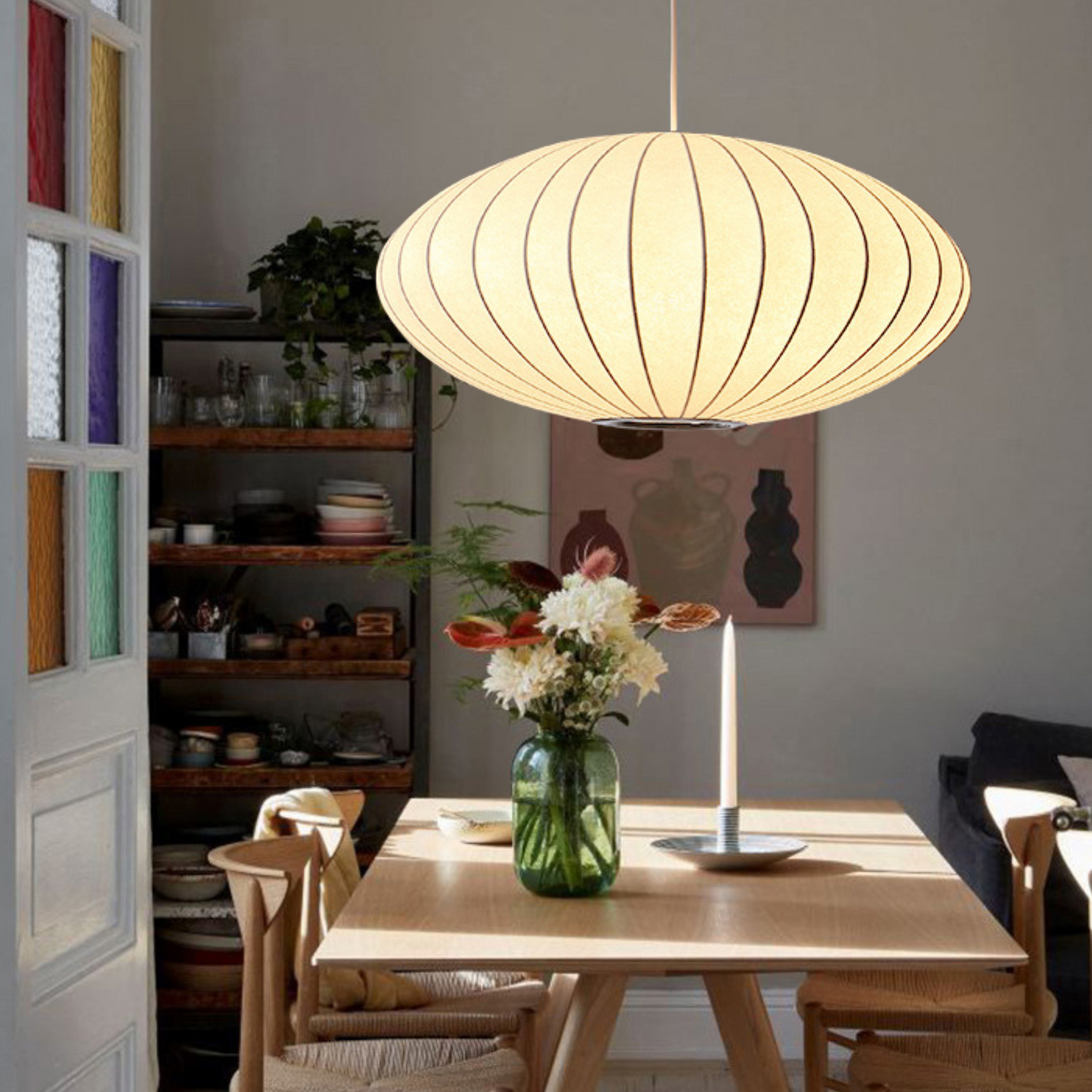 FROST - Handgemaakte Bubble Hanglamp in Ellipsvorm
