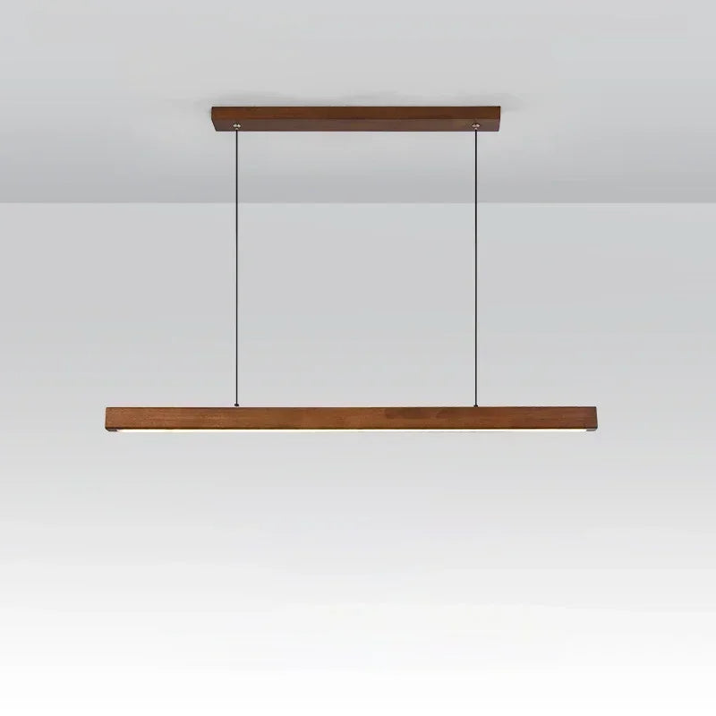 HYGGE - Rechte LED hanglamp van hout