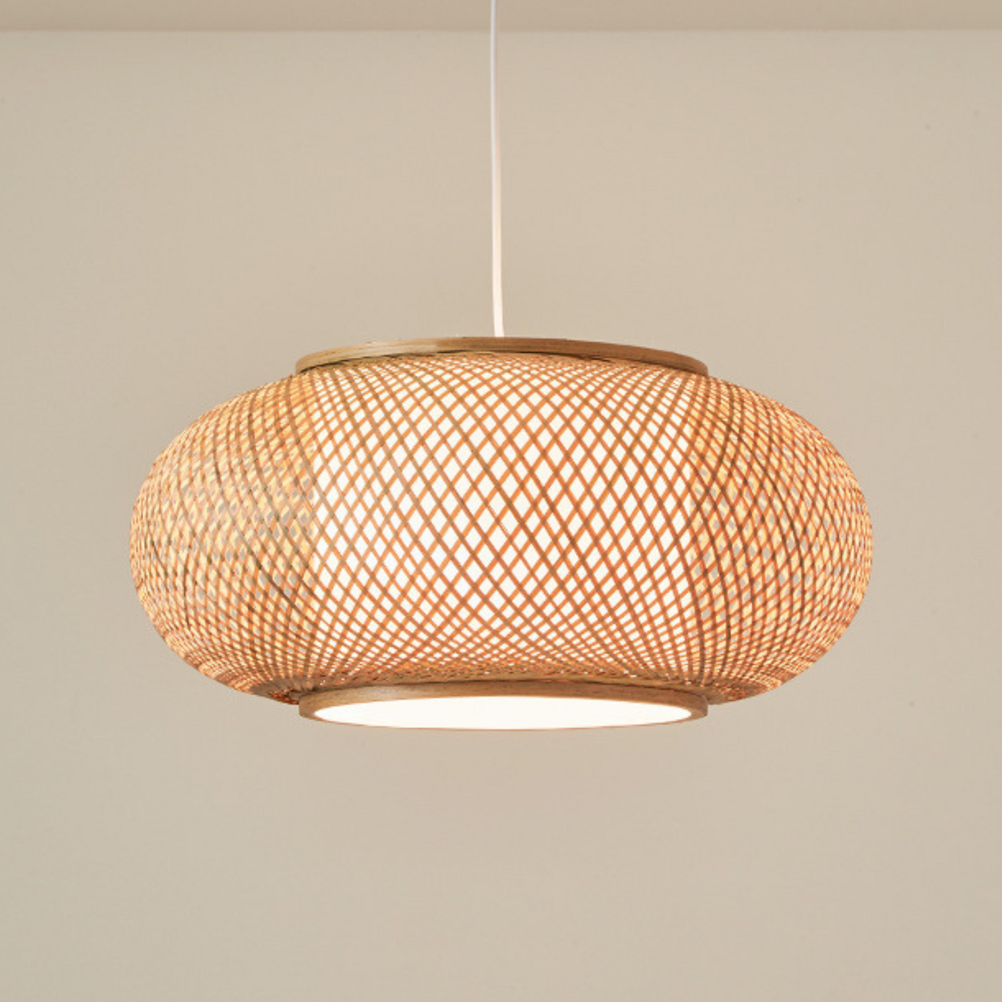 MYSA - Handgemaakte gevlochten bamboe hanglamp