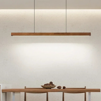 HYGGE - Rechte LED hanglamp van hout