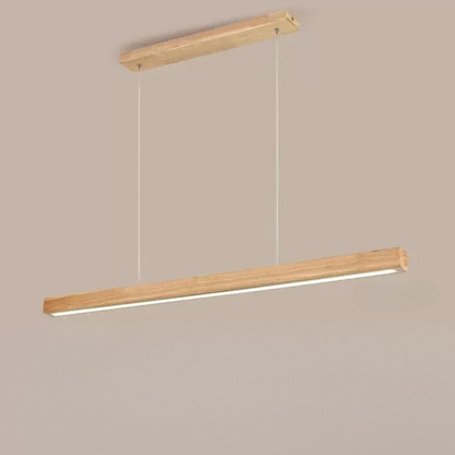 HYGGE - Rechte LED hanglamp van hout