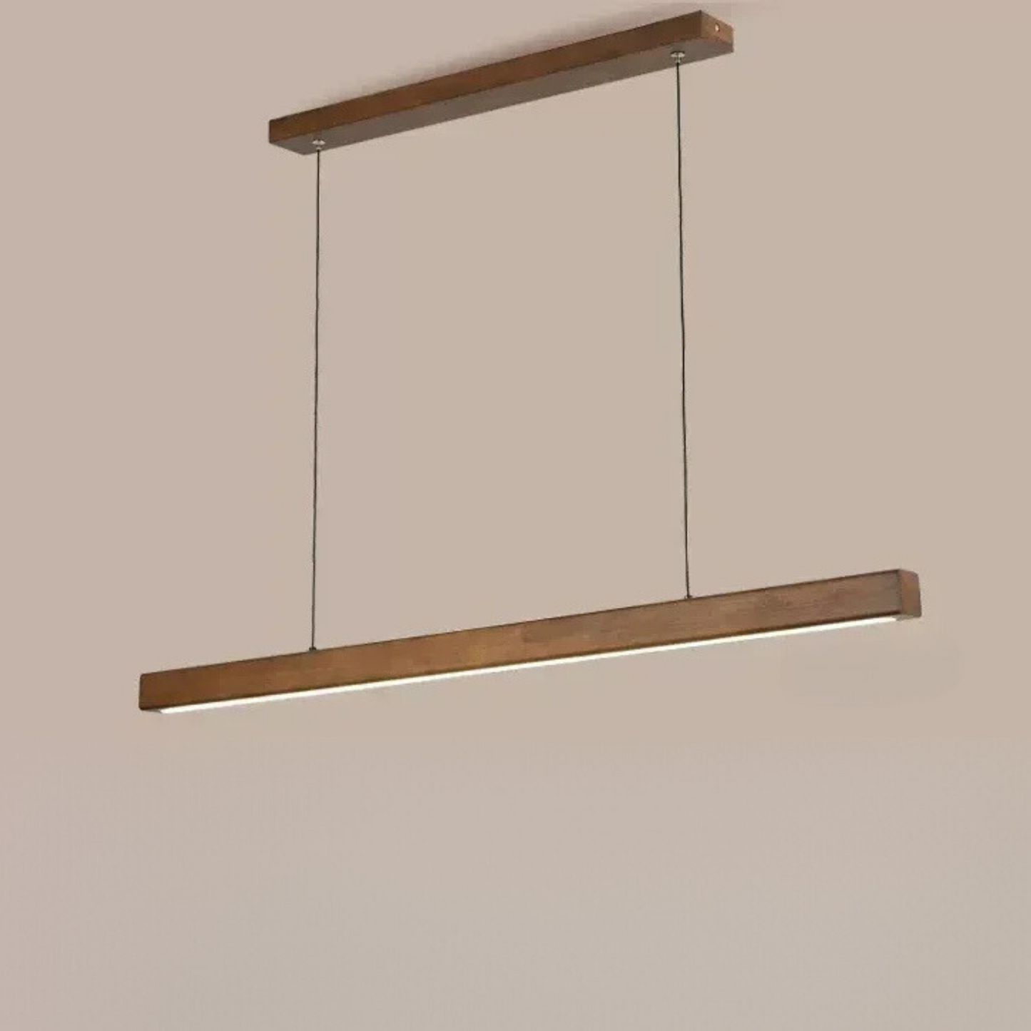 HYGGE - Rechte LED hanglamp van hout