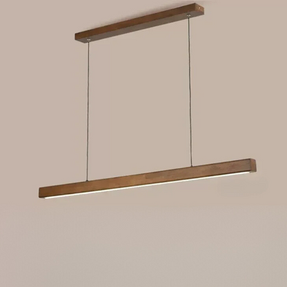 HYGGE - Rechte LED hanglamp van hout