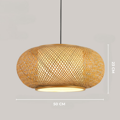 MYSA - Handgemaakte gevlochten bamboe hanglamp