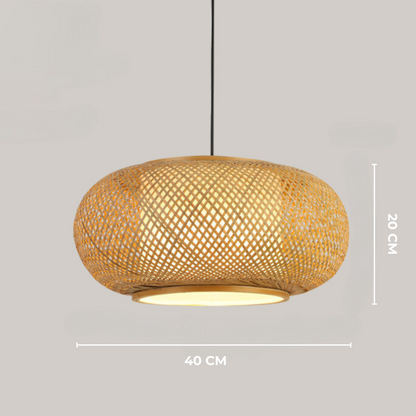 MYSA - Handgemaakte gevlochten bamboe hanglamp