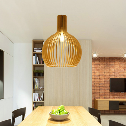 SVALA - Houten lamellen hanglamp