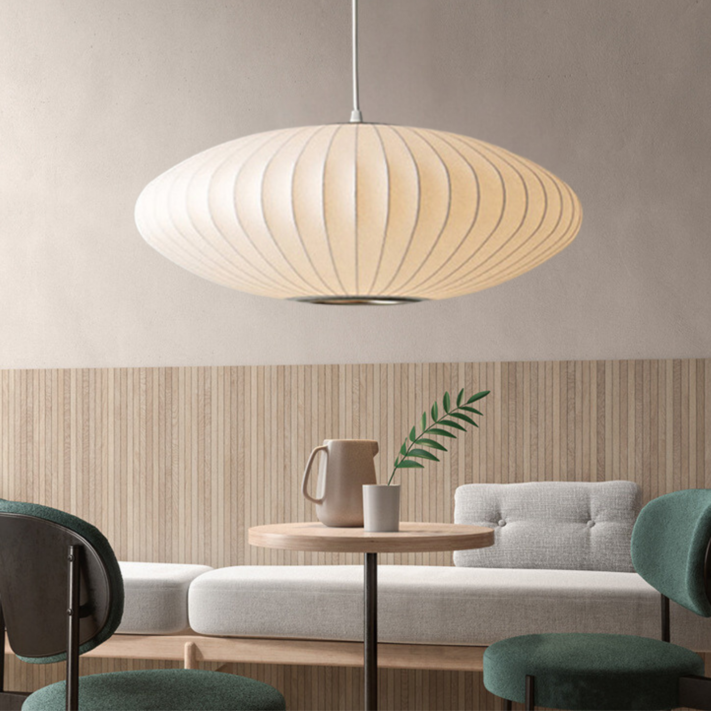 FROST - Handgemaakte Bubble Hanglamp in Ellipsvorm
