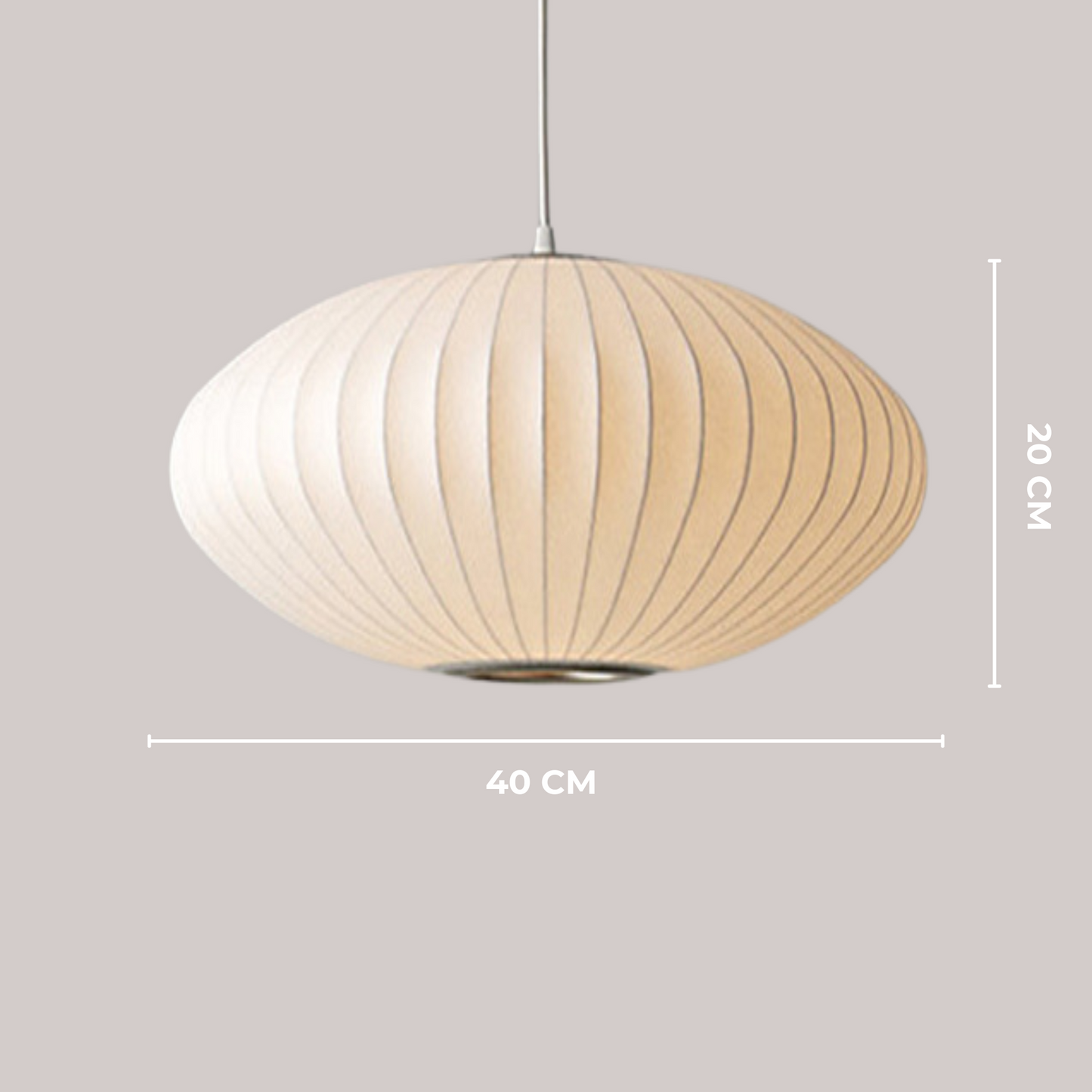 FROST - Handgemaakte Bubble Hanglamp in Ellipsvorm