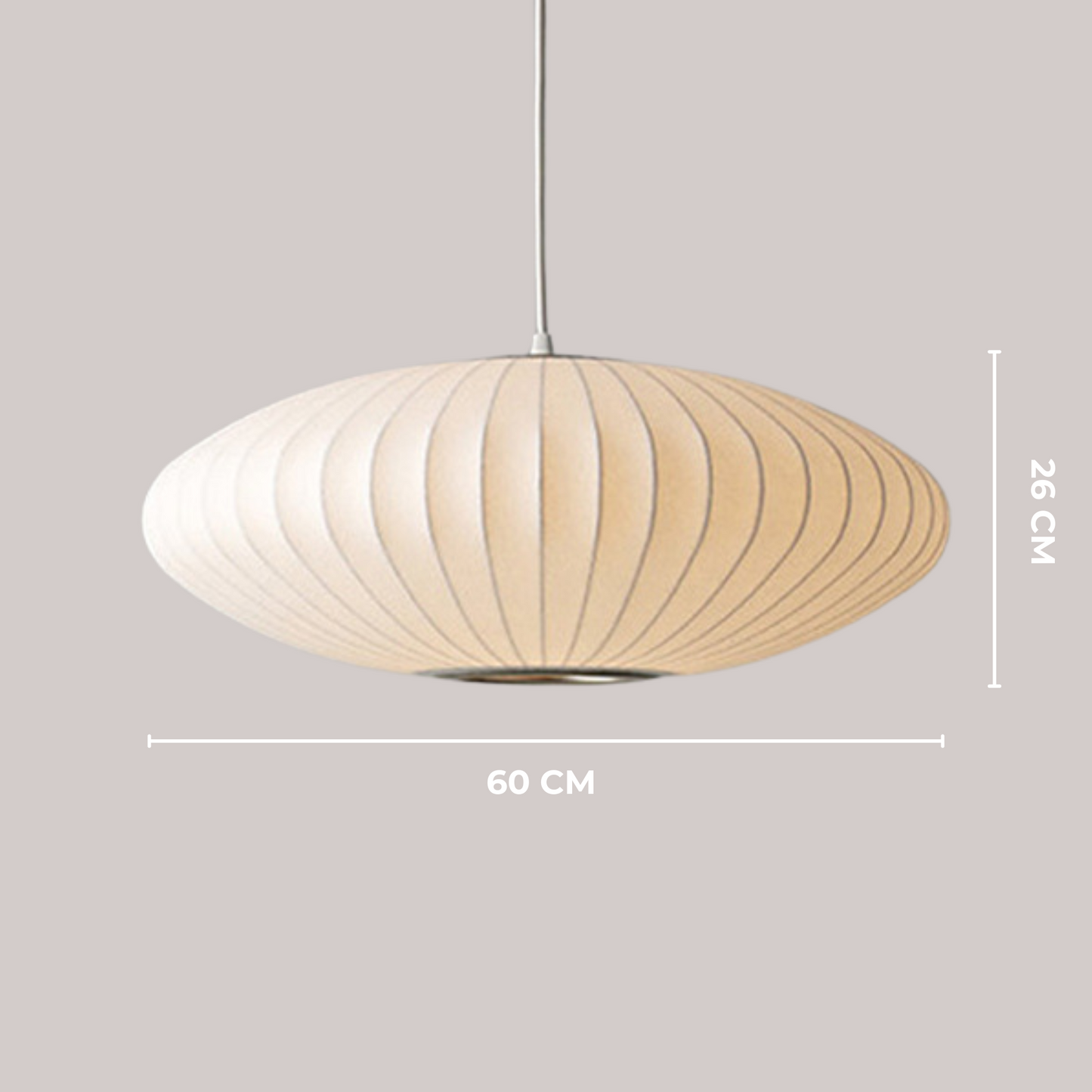 FROST - Handgemaakte Bubble Hanglamp in Ellipsvorm