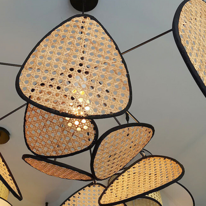 EIRA - Designer Hanglamp met Handgevlochten Bamboe Panelen