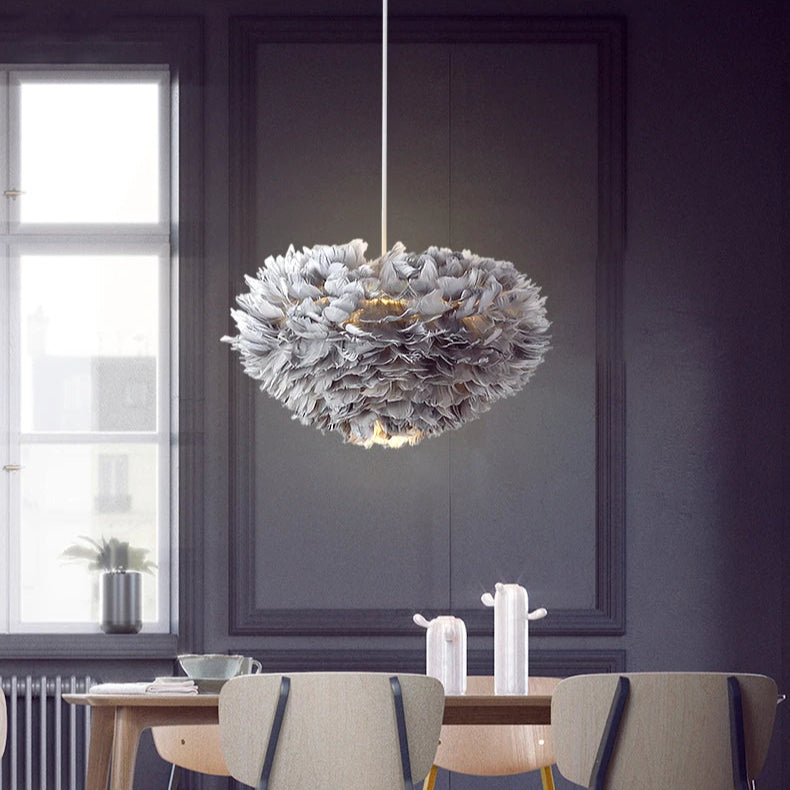 FLYVE - Handgemaakte Hanglamp van Veren