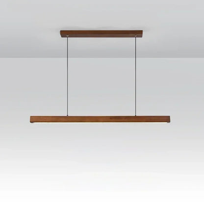 HYGGE - Rechte LED hanglamp van hout