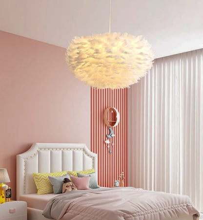 FLYVE - Handgemaakte Hanglamp van Veren