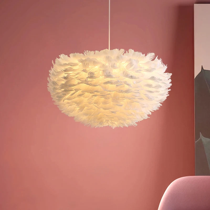 FLYVE - Handgemaakte Hanglamp van Veren
