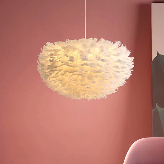 FLYVE - Handgemaakte Hanglamp van Veren